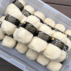 Bucilla Shamrock Wool Yarn 🧶 • 10 Skeins